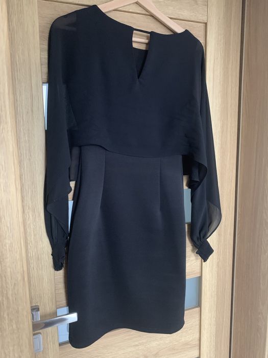 Czarna sukienka Orsay z narzutką rozm. 34