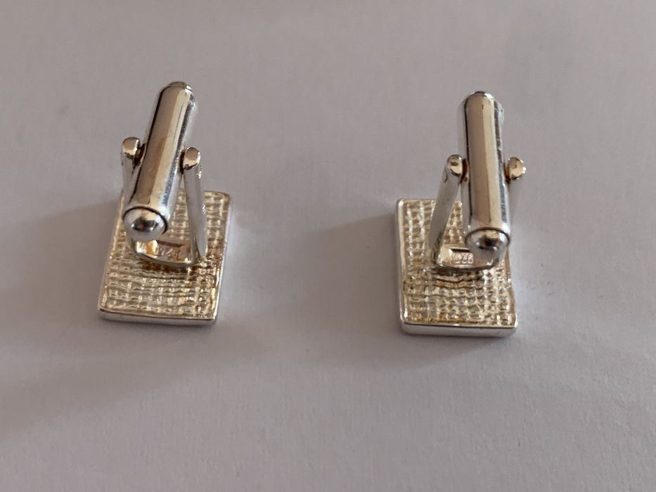 Super prezent! męskie Srebrne spinki do koszuli