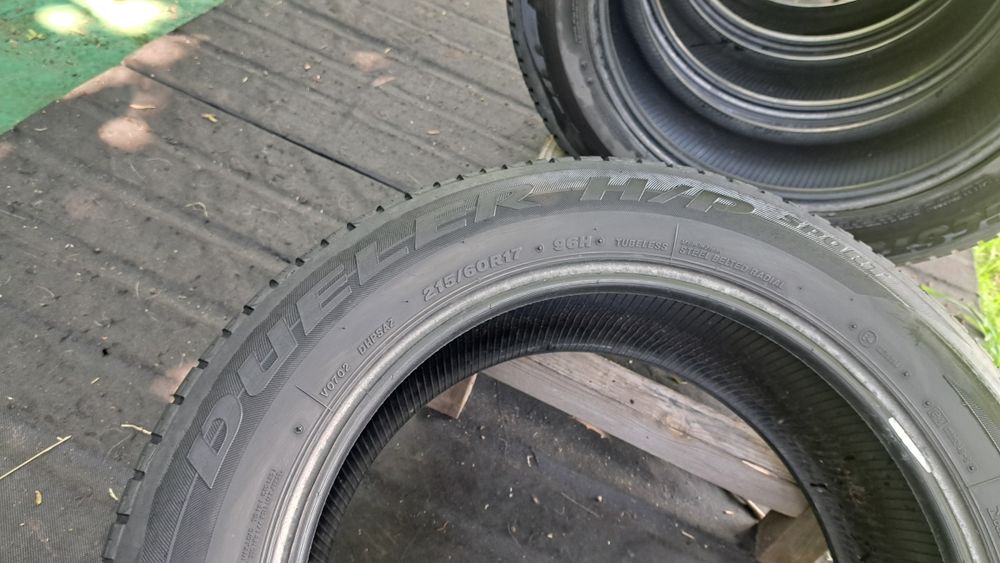 7,5мм!Комплект Японских летних шин BRIDGESTONE DUELER 215 60 R17