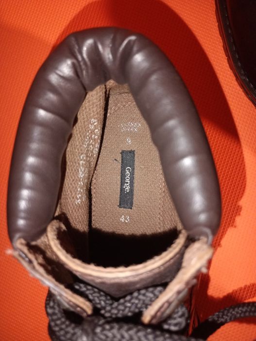 Чоловічі шкіряні черевики George коричневі розмір 43