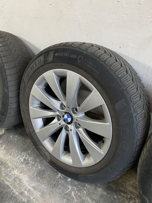 Диски bmw r17 5 120 з зимовою гумою 225 55 17