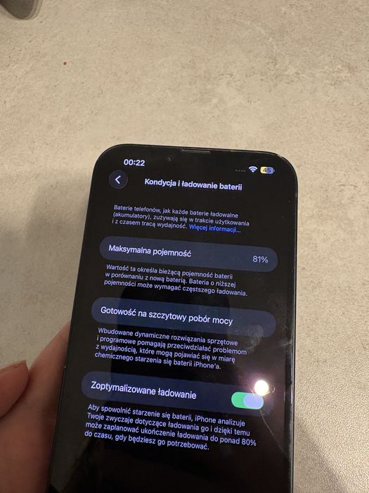 Iphone 14 plus stan bateri 81%