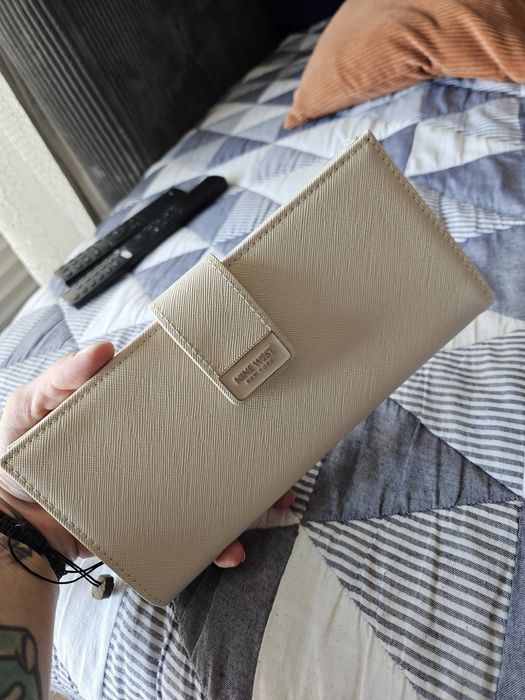 Kopertówka portfel elegancki ecru, ślub cywilny