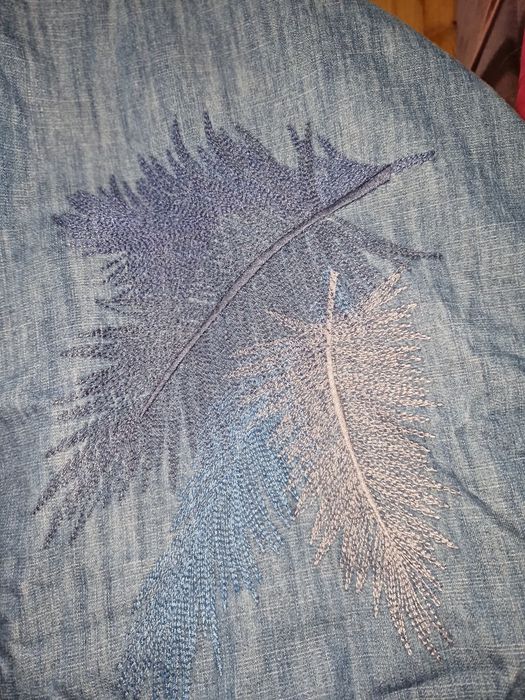 EDC by Esprit kolejna jeansowa sukienka letnia z haftem  rozmiar 42