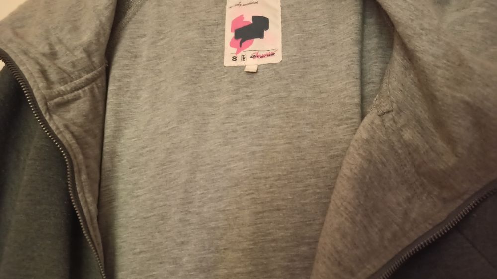 Bluza Diverse dresowa dłuższa narzutka z kapturem S 36