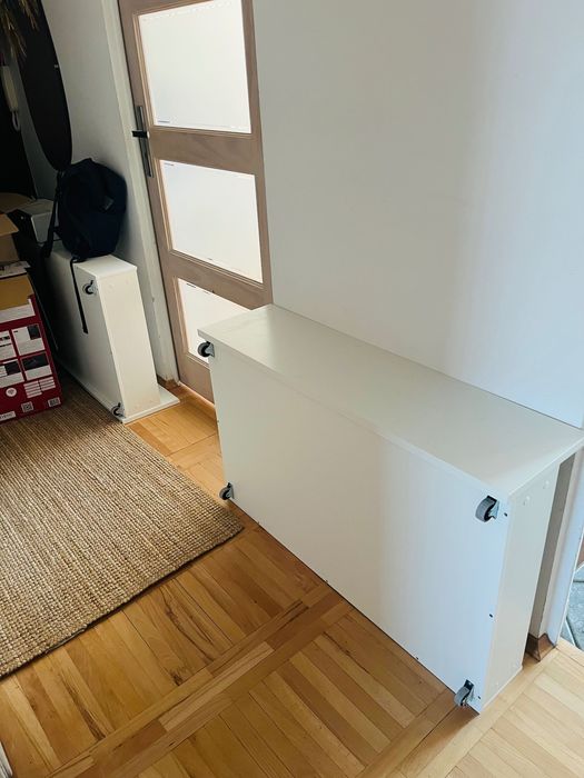 Szuflada ikea łóżko malm biale
