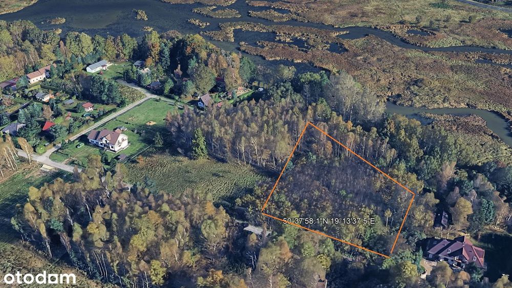 Działka w pobliżu jeziora Poraj - Kuźnica Stara 5200m