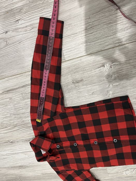 Рубашка нова дитяча червона у клітинку на хлопчика 2роки 92 розмір