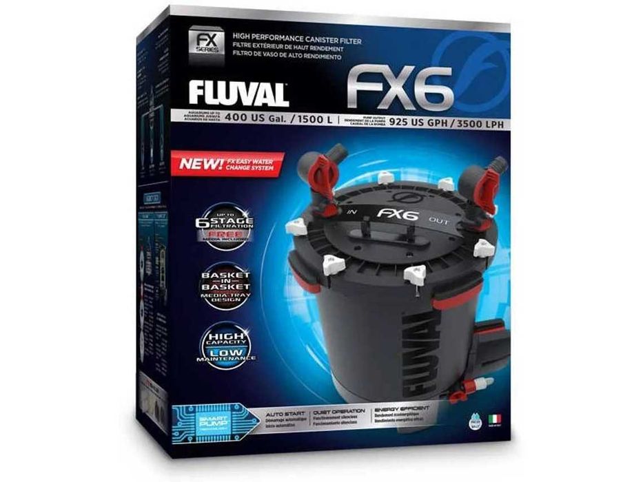 Fluval FX6 Novo Filtro para Aquário até 1500L com 3500l/h