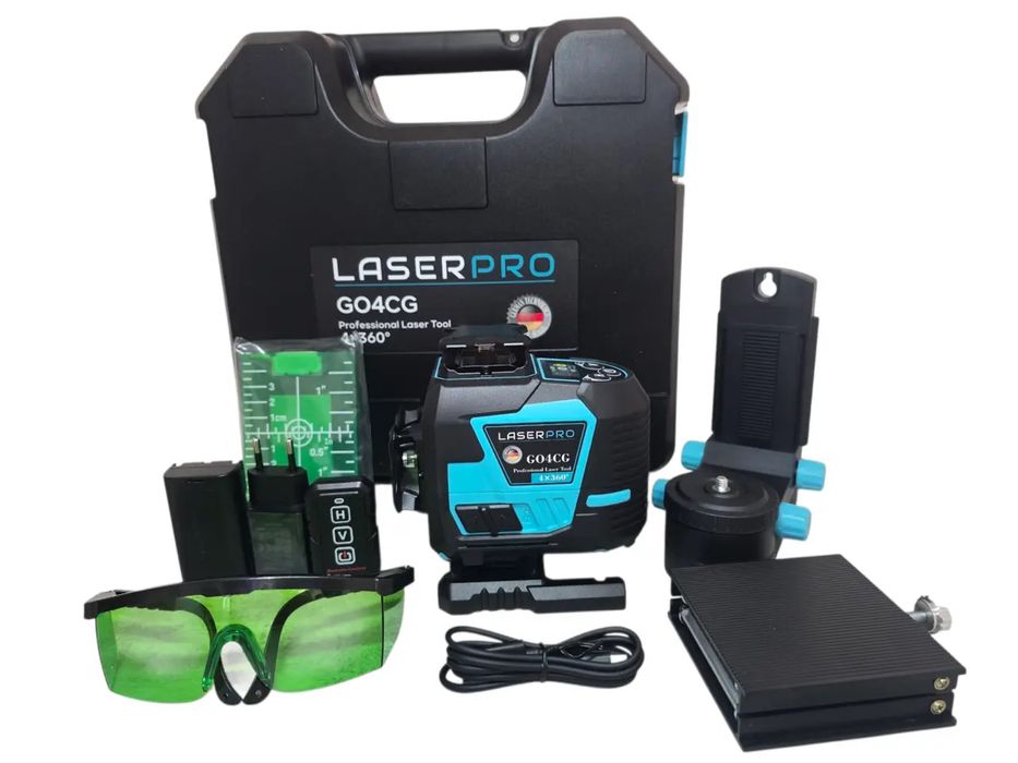 Лазерний рівень нівелір Laser Pro G04CG 2 акумулятора кейс