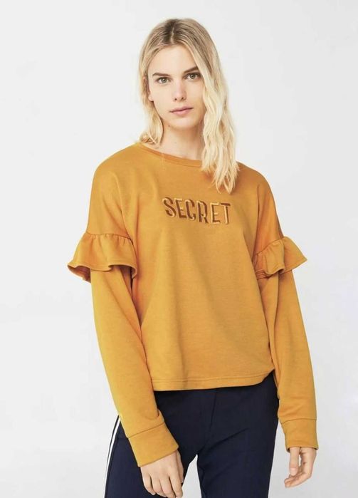 MANGO – Bluza – Musztardowy – S