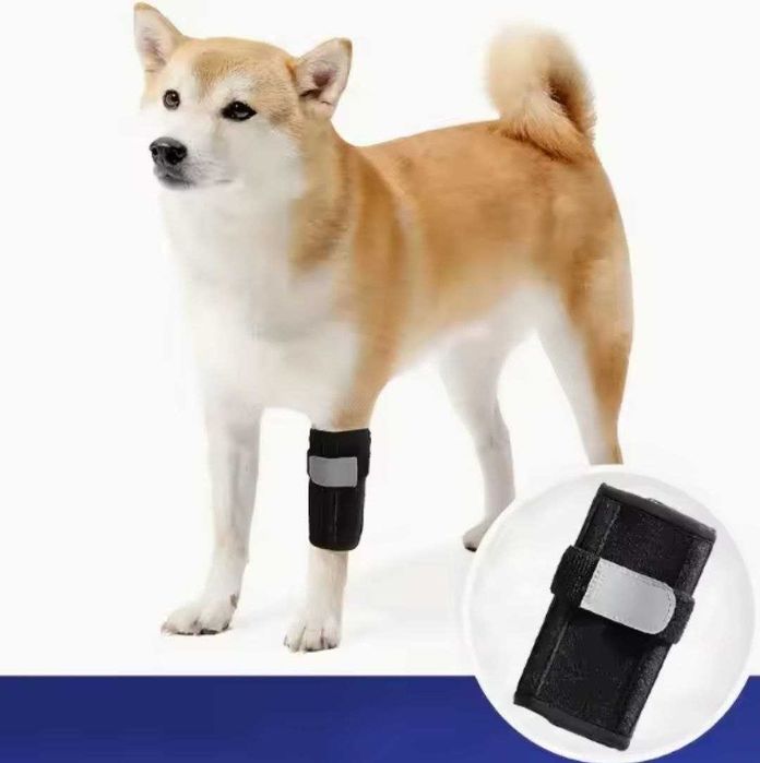 Защитный бандаж/наколенник для передней лапы собаки – Размер L (1 шт.)