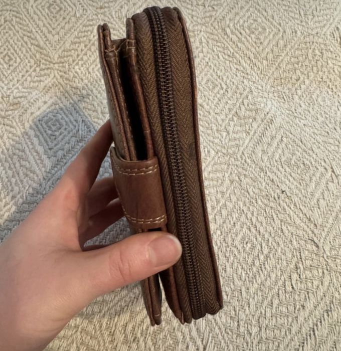 Męski portfel brązowy