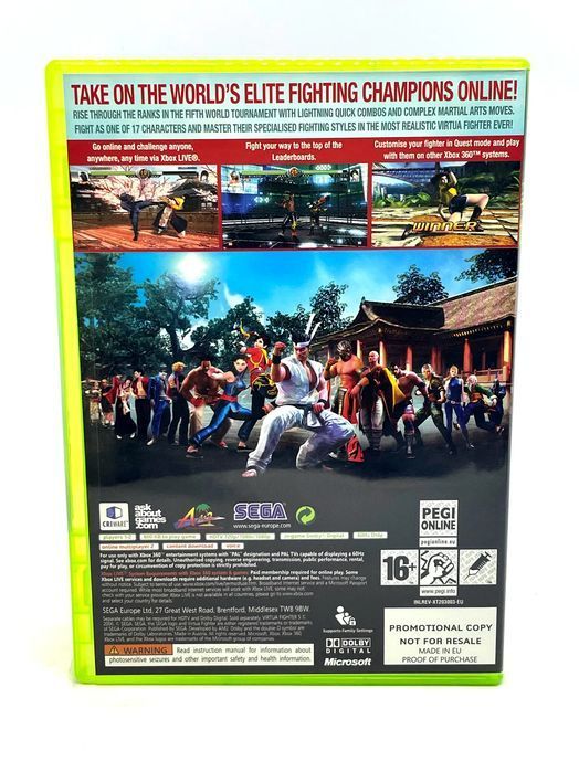 Virtua Fighter 5 PROMO Xbox 360 Po Angielsku