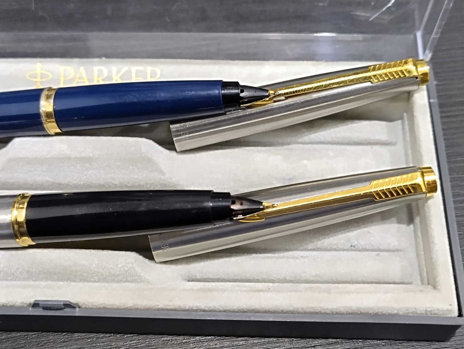 Parker 45 Flighter Deluxe Gold tassie + Parker 45 GT