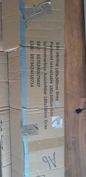 Markiza roleta boczna na taras balkon h 180cm x 300cm