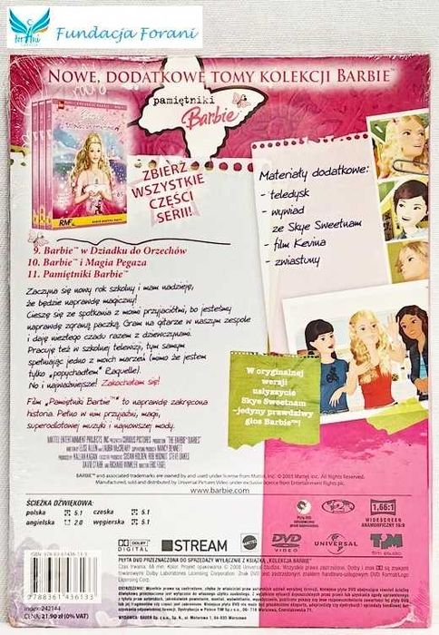 Kolekcja Barbie Pamiętnik Tom 11  KSIĄŻKA+DVD