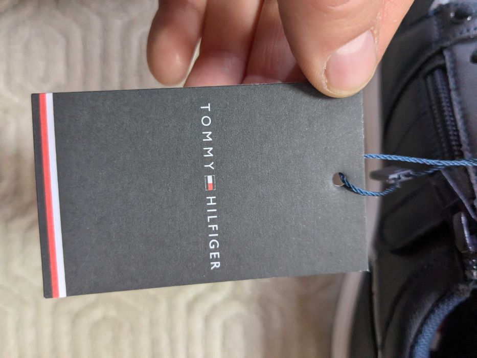 Tommy Hilfiger sneakersy granatowe na zamek rozm. 36