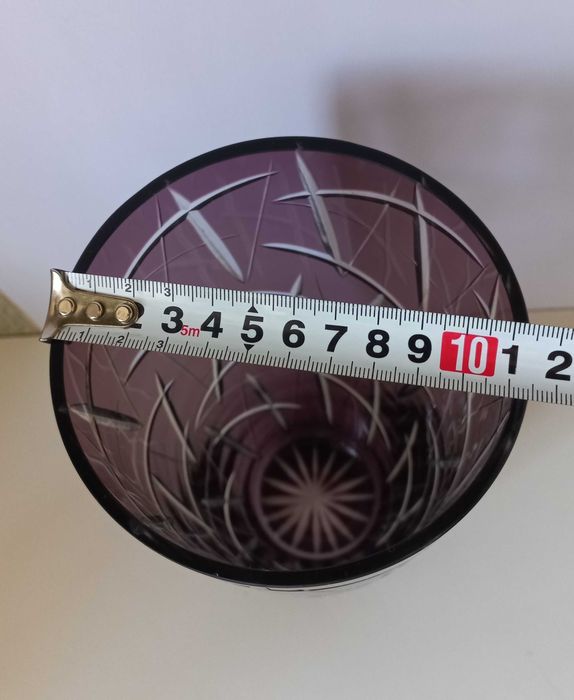 Ваза цветной хрусталь