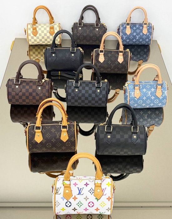 Жіноча сумка Louis Vuitton Nano Speedy, Кросбоді з ременем через плече, мини сумочка бочонок женская