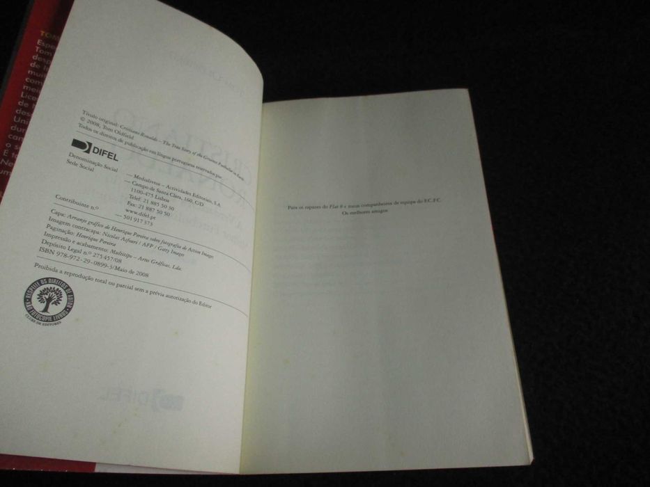 Livro Cristiano Ronaldo Tom Oldfield