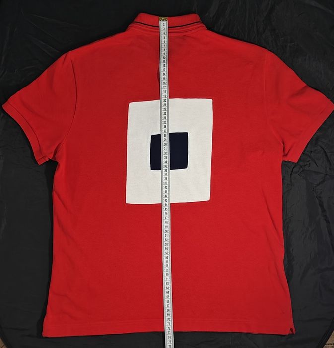 Чоловіче поло Lacoste Regular Fit, червоне, розмір 5 / L(йде на М)