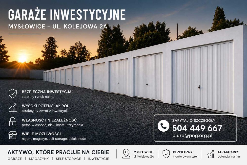 Garaż inwestycyjny | ROI ok. 10% | Nieruchomość od 64 500 zł