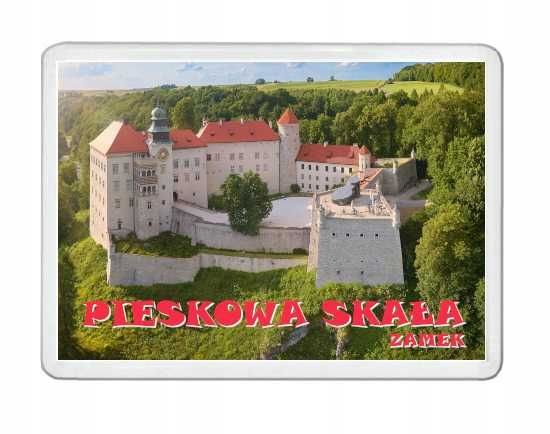 PIESKOWA SKAŁA ZAMEK magnes na lodówkę akrylowy