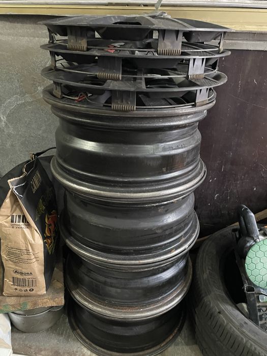 Диски 5 112 16 комплект з ковпаками VAG