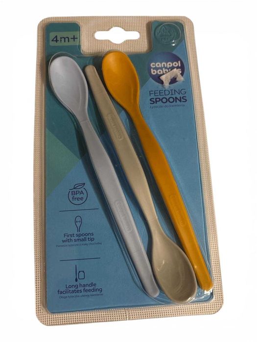 Canpol babies zestaw pierwszych łyżeczek do karmienia 3szt.