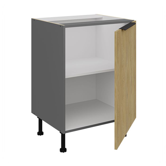 Meble kuchenne, zestaw mebli kuchennych, kuchnia WOOD, DĄB/ANTRACYT !