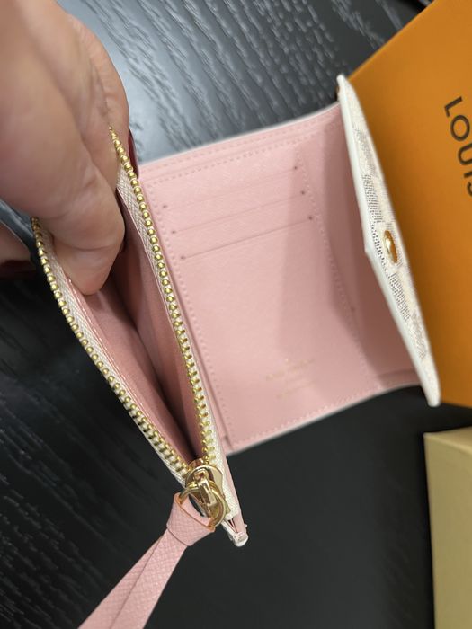 Portfel damski z logo LV Louis Vuitton victorine damier azur