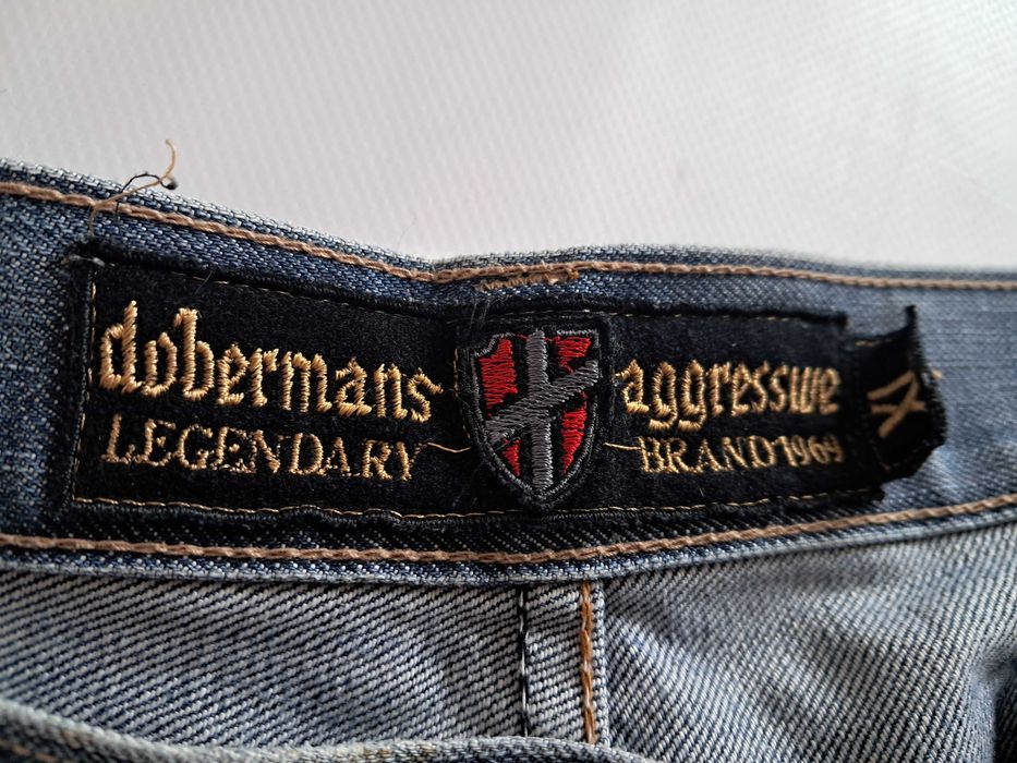 Мужские голубые джинсы Dobermans Aggressive L-XL