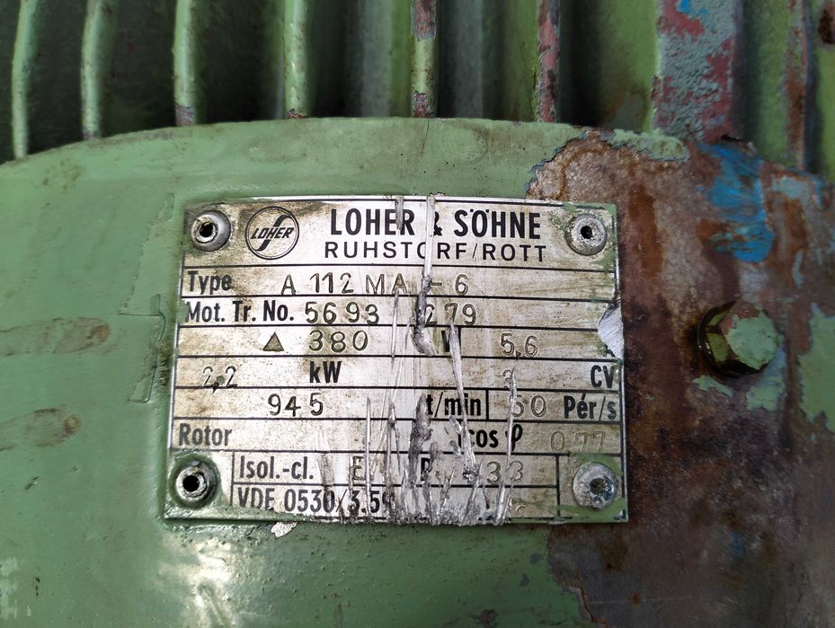 Silnik elektryczny 2,2 kw 945 obr/min LOHER