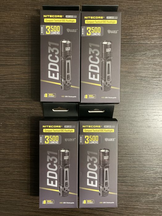 Тактичний кишеньковий ліхтар Nitecore EDC31 (USB Type-C)