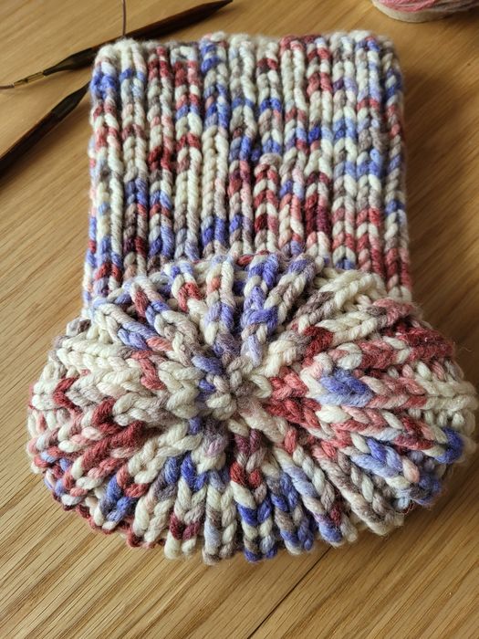 Kaszmirowa  czapka + rękawiczki z  włoskiego 100% kaszmiru (handmade)