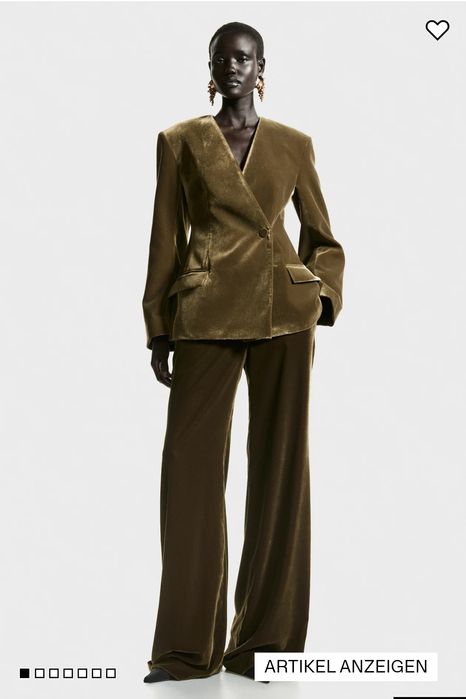 Брюки / штани жіночі з оксамиту H&M