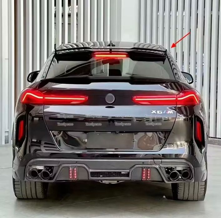 Спойлер BMW X6 G06 накладка на багажник ляду бленда козырек  стекло Х6