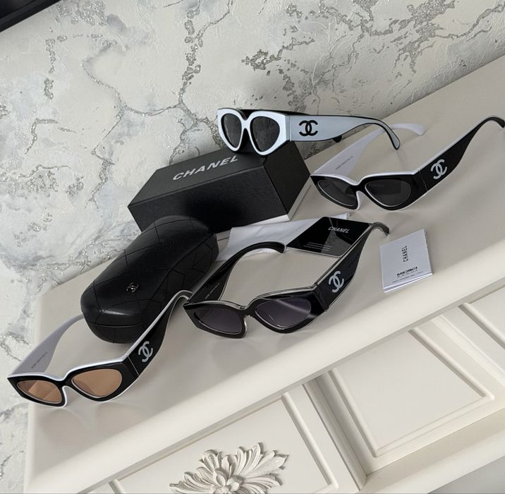 Солнцезащитные очки Chanel полный комплект тренд 2025