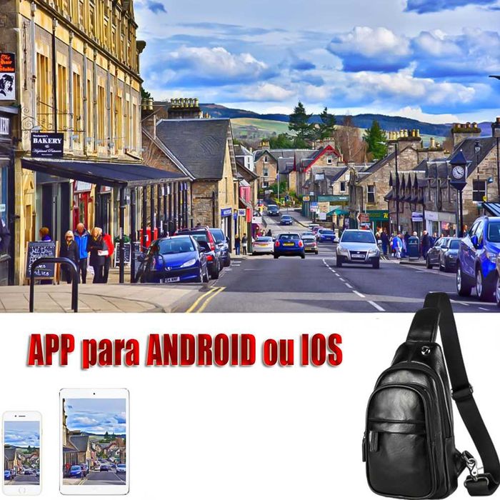 Camera oculta wi-fi mochila mala APP telemovel Android Ios escondida64283828156929121