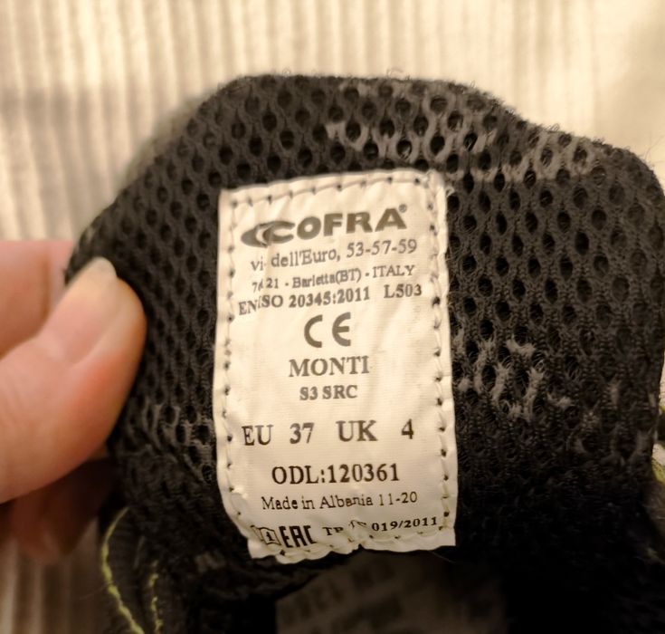 Cofra Monti S3 SRC rozm 37 półbuty