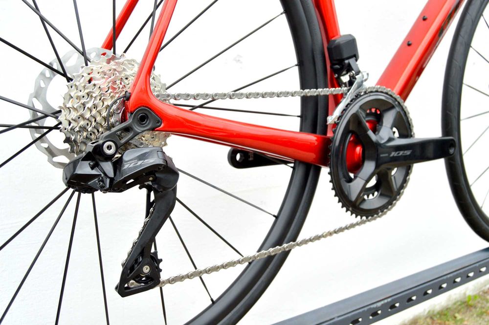 Przebieg 10km STEVENS IZOARD PRO 105 Di2 disc elektronika szosa 60