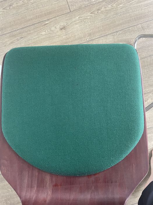 Krzesła Vintage, butelkowa zieleń, do jadalni, salonu