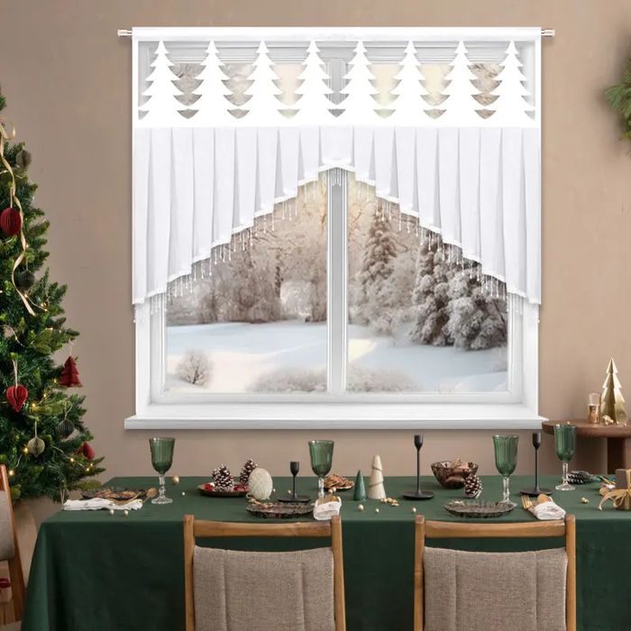 Firana świąteczna panel roletka firanowa