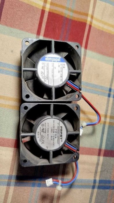 вентилятор Ebmpast, Delta 24В 0,17А 2,5 Вт 60х60х25 мм