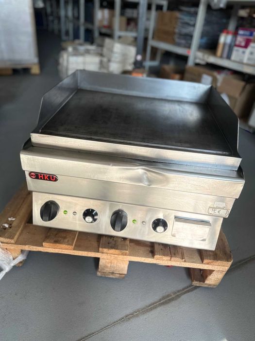 Grill Gastronomiczny płytowy 60x60 cm dwu strefowy