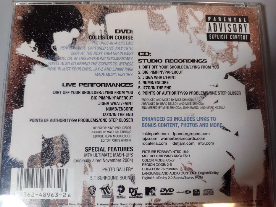 CD+DVD Collision Course Linkin Park And Jay-Z