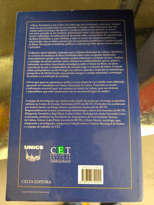 A Baixa Pombalina — Diagnóstico, Prospectiva e Estratégia de Actores