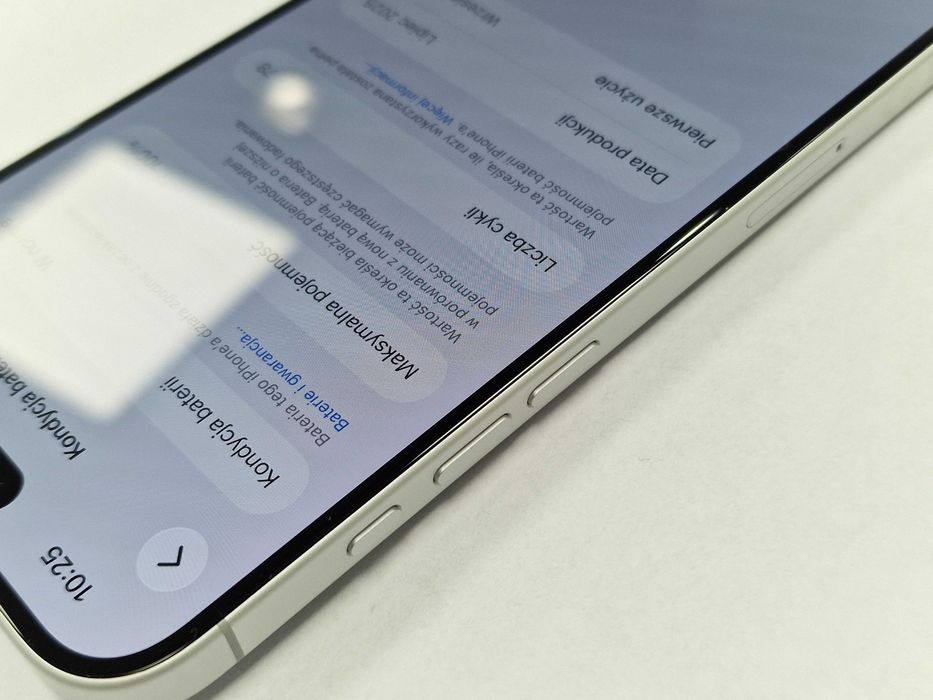 Iphone 16 Plus 128GB/ 16+/ White/ Biały/ A3290/ 100%/ Grade A + ładowarka