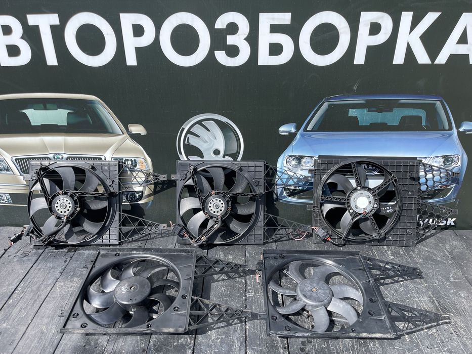 Вентилятор радиатора диффузор Skoda Fabia 2 Roomster 1.2 1.4 1.6